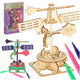 Wooden Puzzle 3d Scientific Model Windmill
