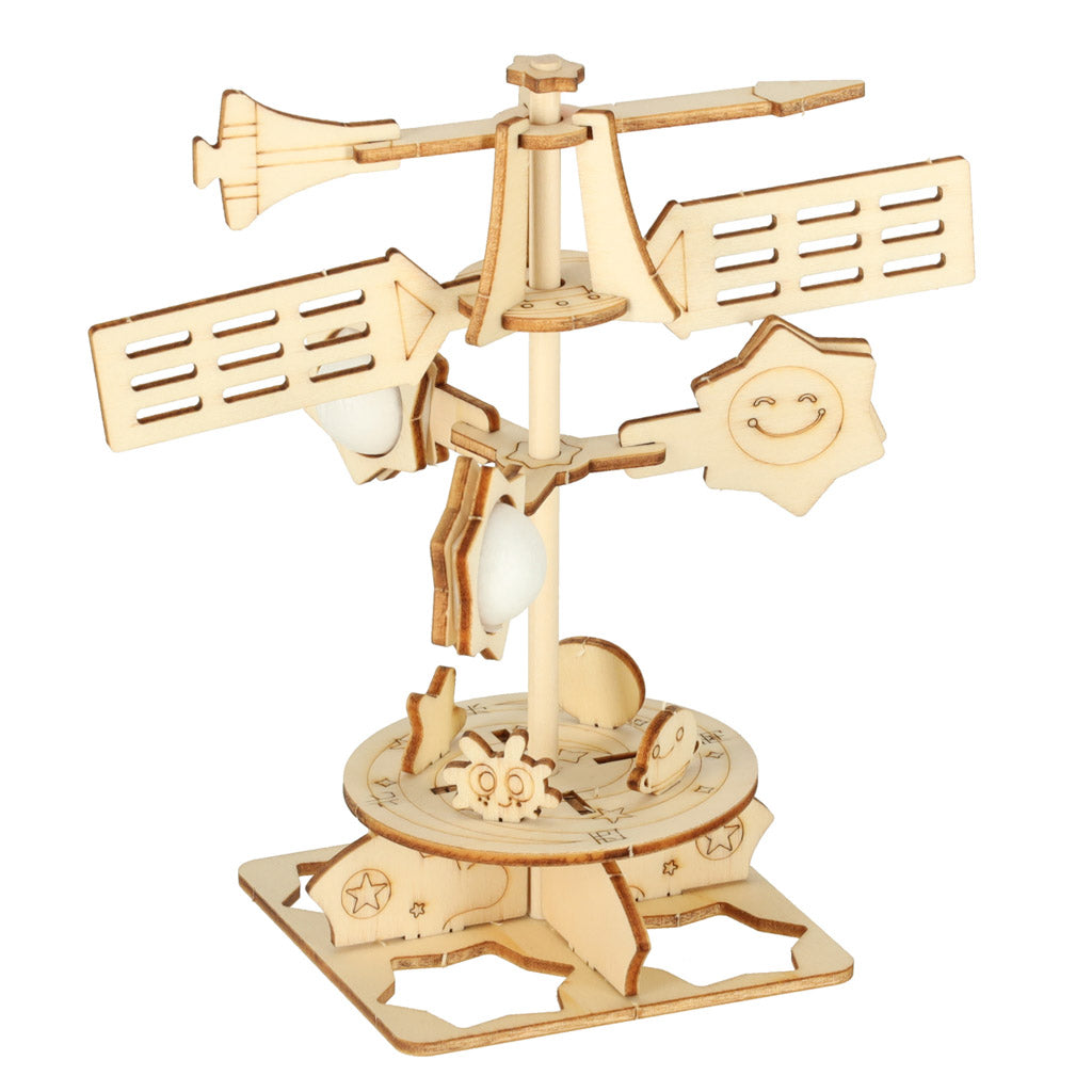 Wooden Puzzle 3d Scientific Model Windmill