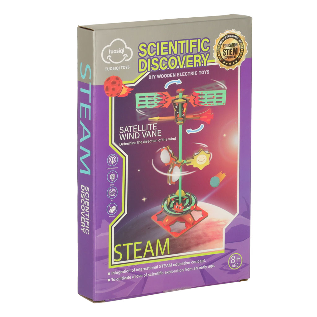 Wooden Puzzle 3d Scientific Model Windmill