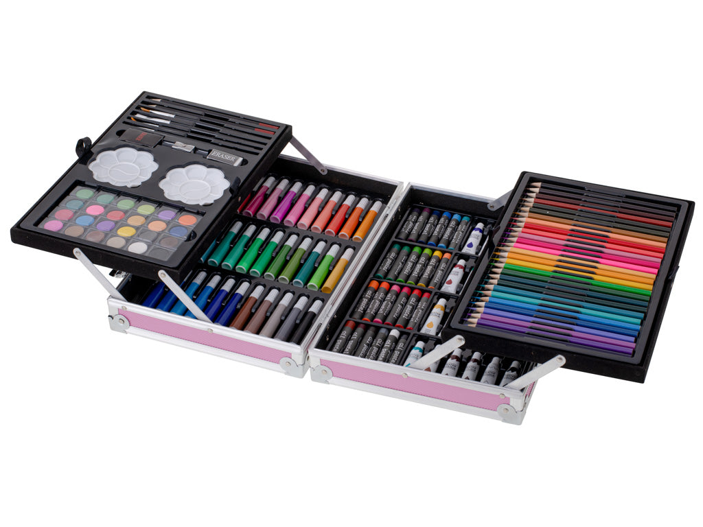 Painting Art Set In Suitcase 145el Pink