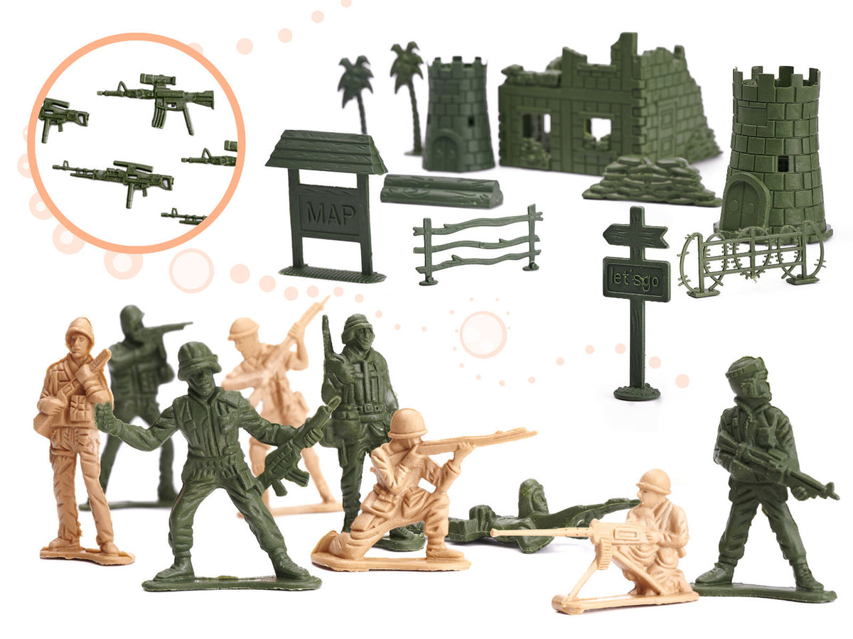 Soldiers Military Base Figures Set 114el.