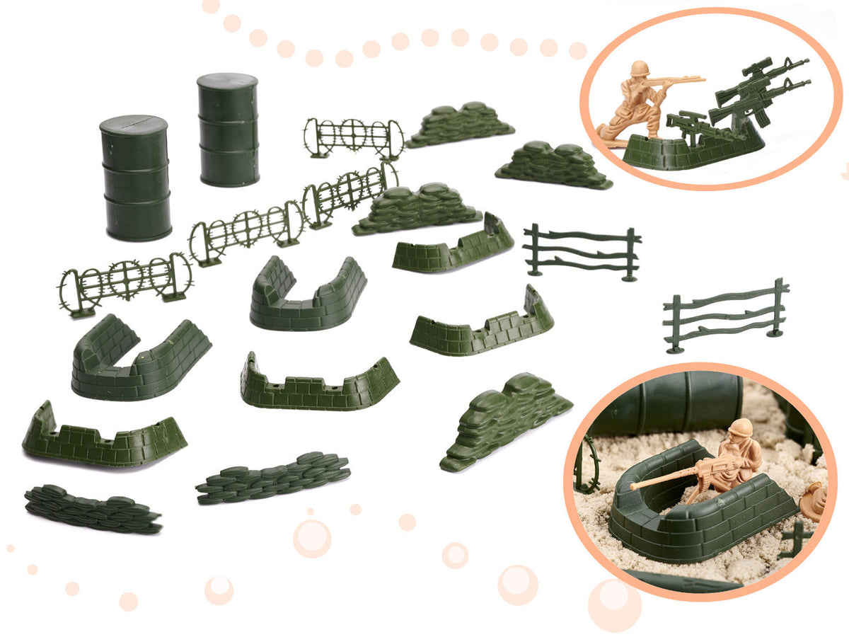 Soldiers Military Base Figures Set 114el.
