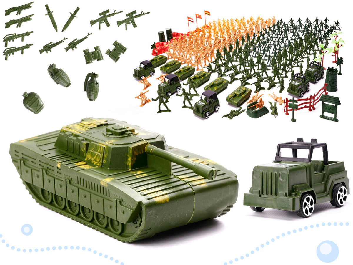 Soldiers Military Base Figures Set 307el.
