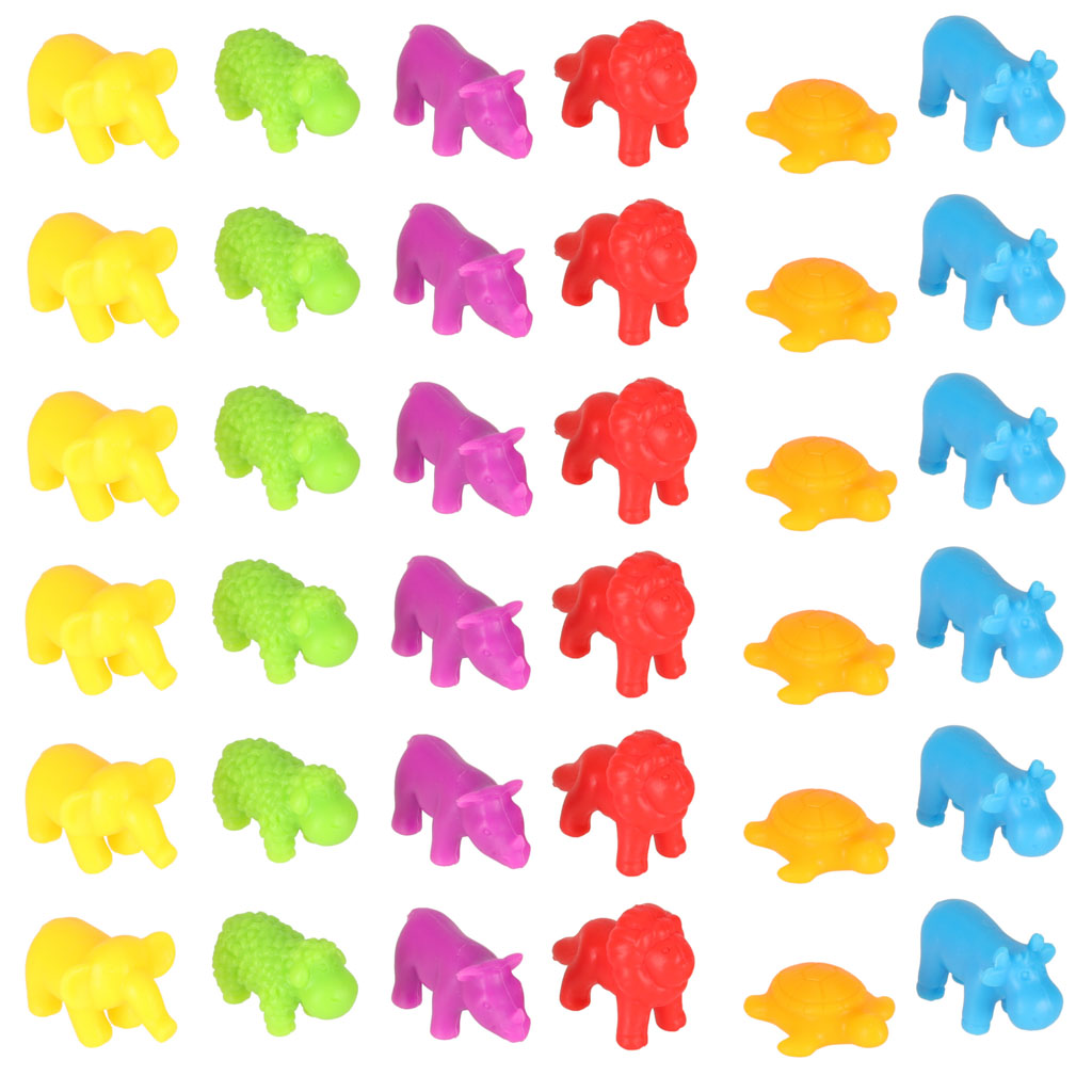 Animals Safari Educational Learning To Count Montessori 36el.