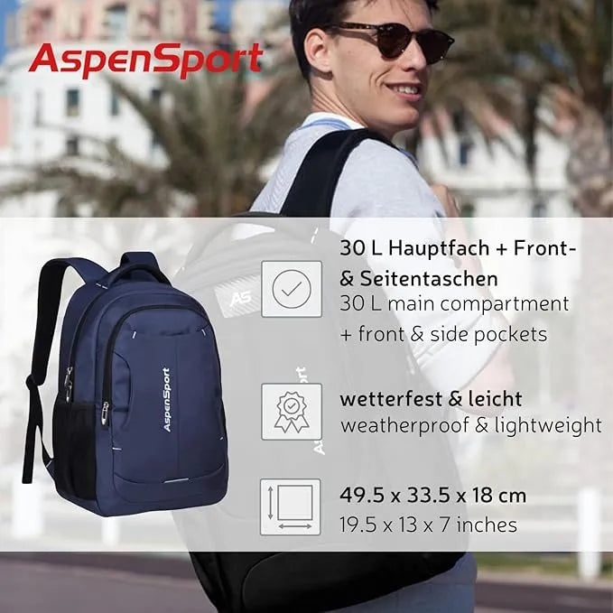 Batoh Aspensport Batoh 30 L Navy Blue