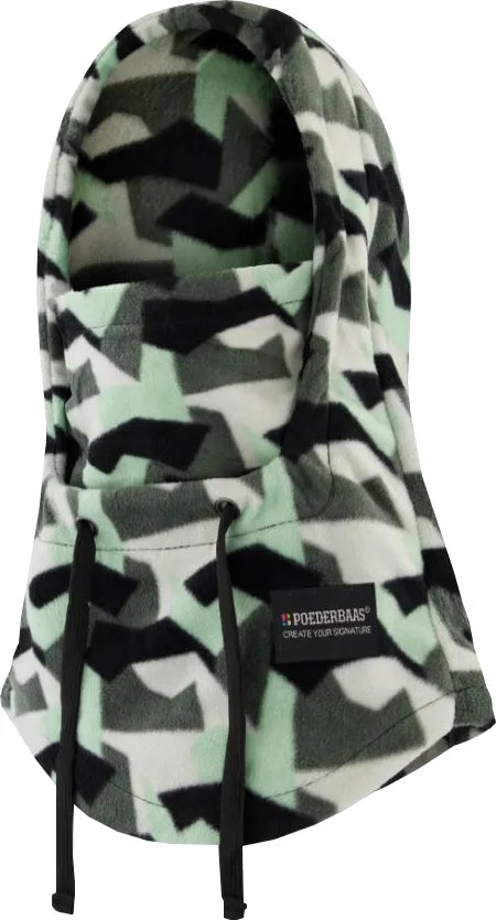 Zimná kukla poederbaas kukla fleecová zelená