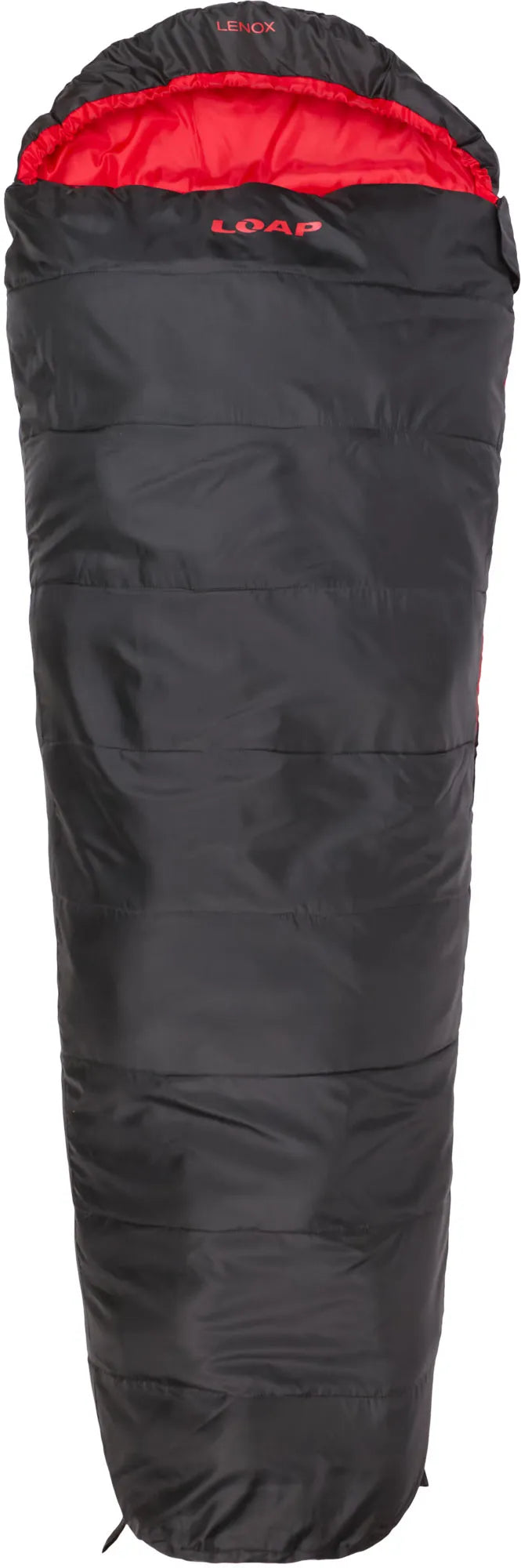 Mála codlata mummy lúb lenox zipper blk-dearg dubh l-chlé