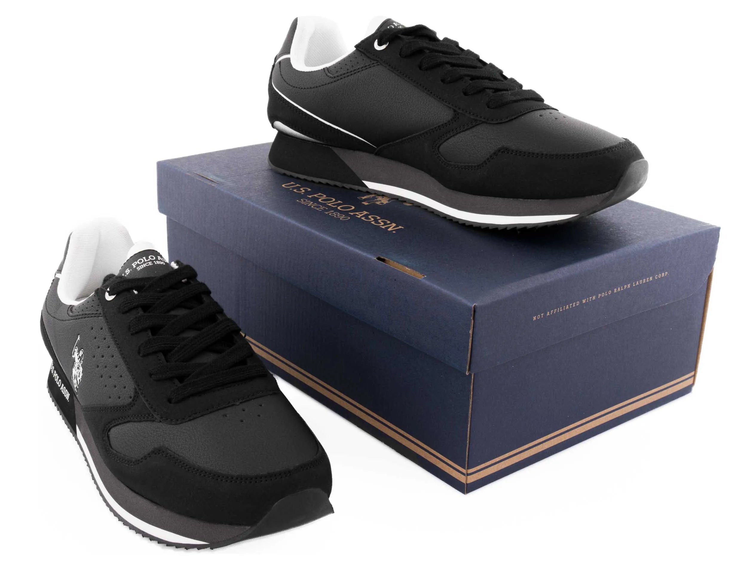 Férfi cipők U.s. Polo Assn. Fekete tornacipő