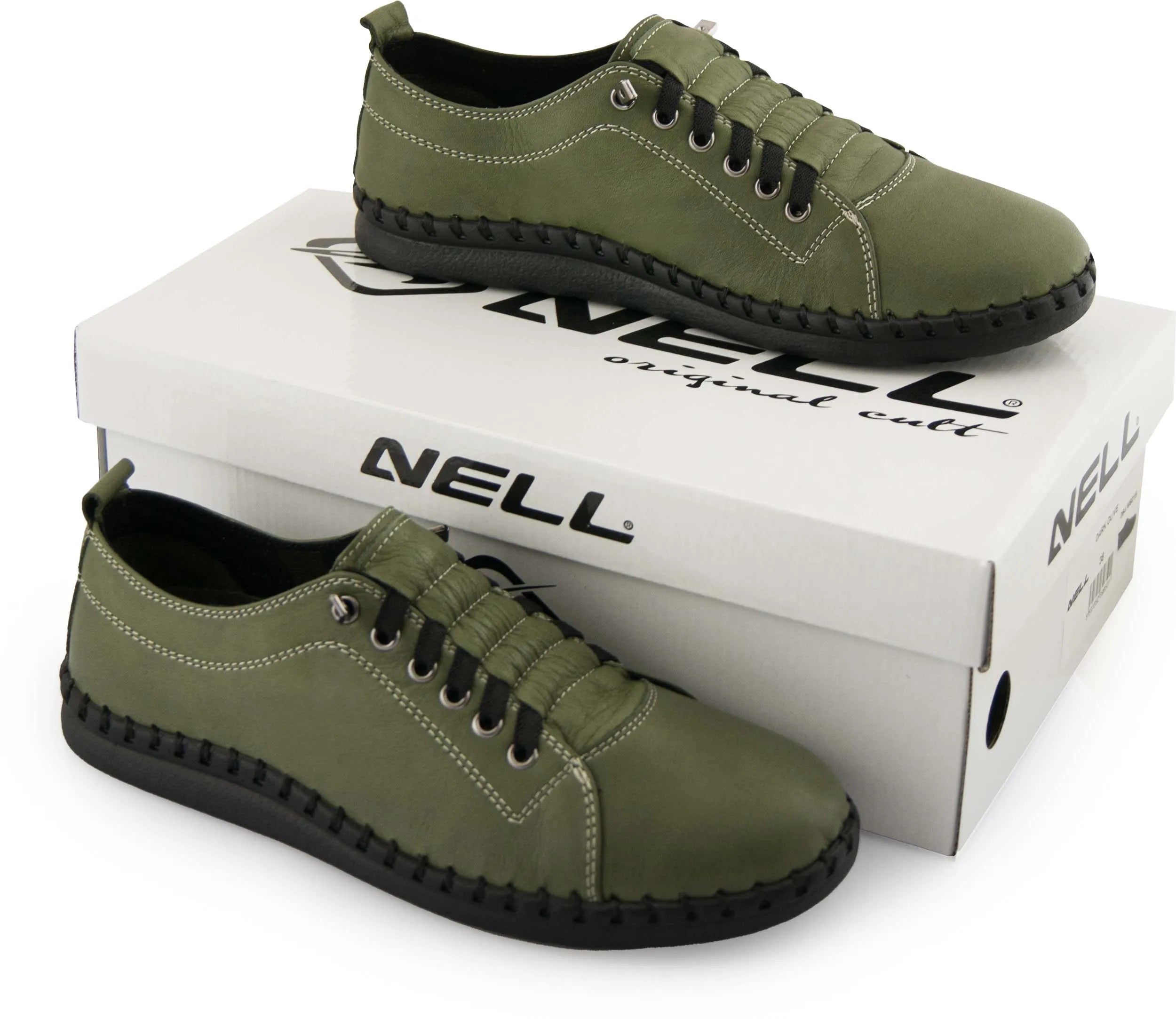 Bróga Leathar na mBan Nell M6019 Dark Olive Green