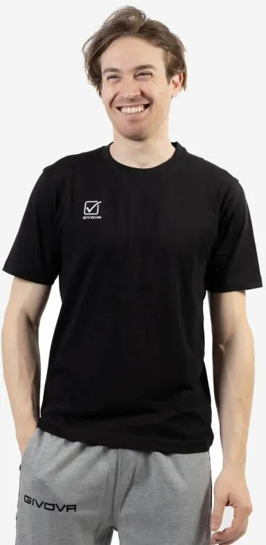Tricou Givova Cotone Negru Negru