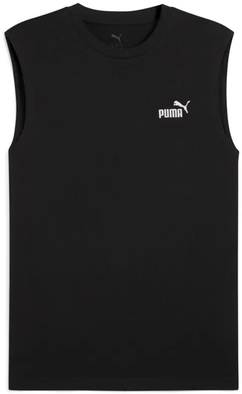 T-shirt sans manches Puma Ess No. 1 Logo pour hommes, noir