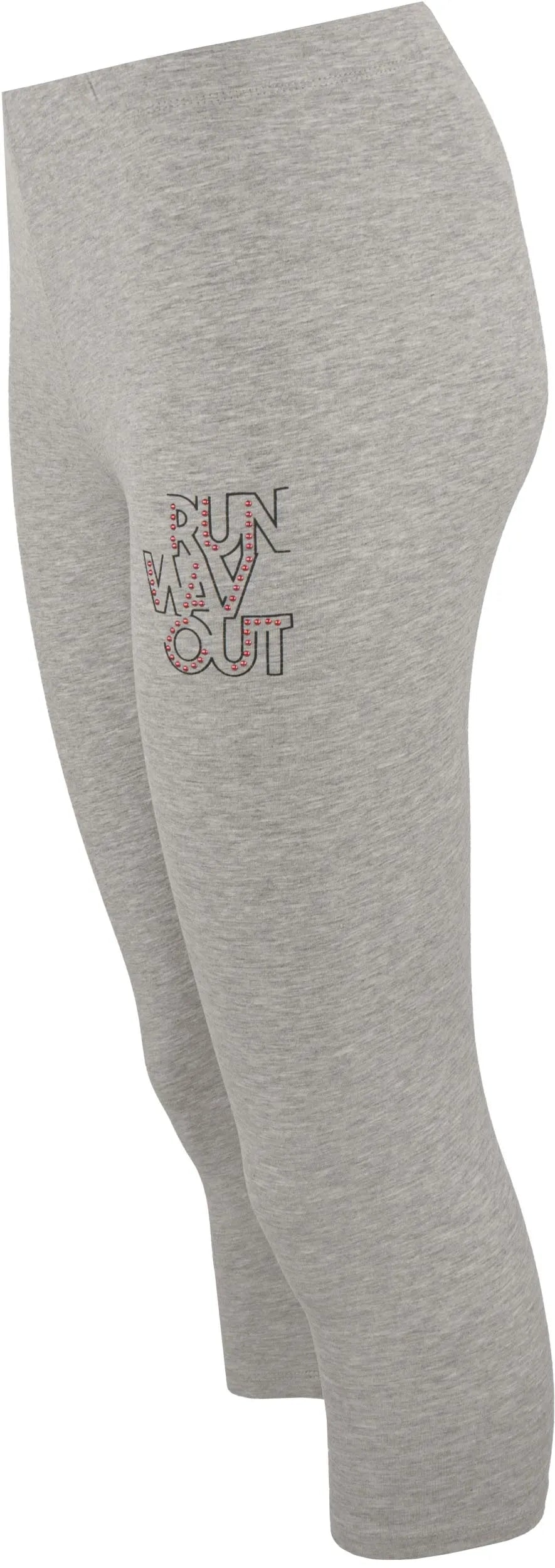 3/4-Leggings für Damen, Athl. Dpt Beata Melange Grey