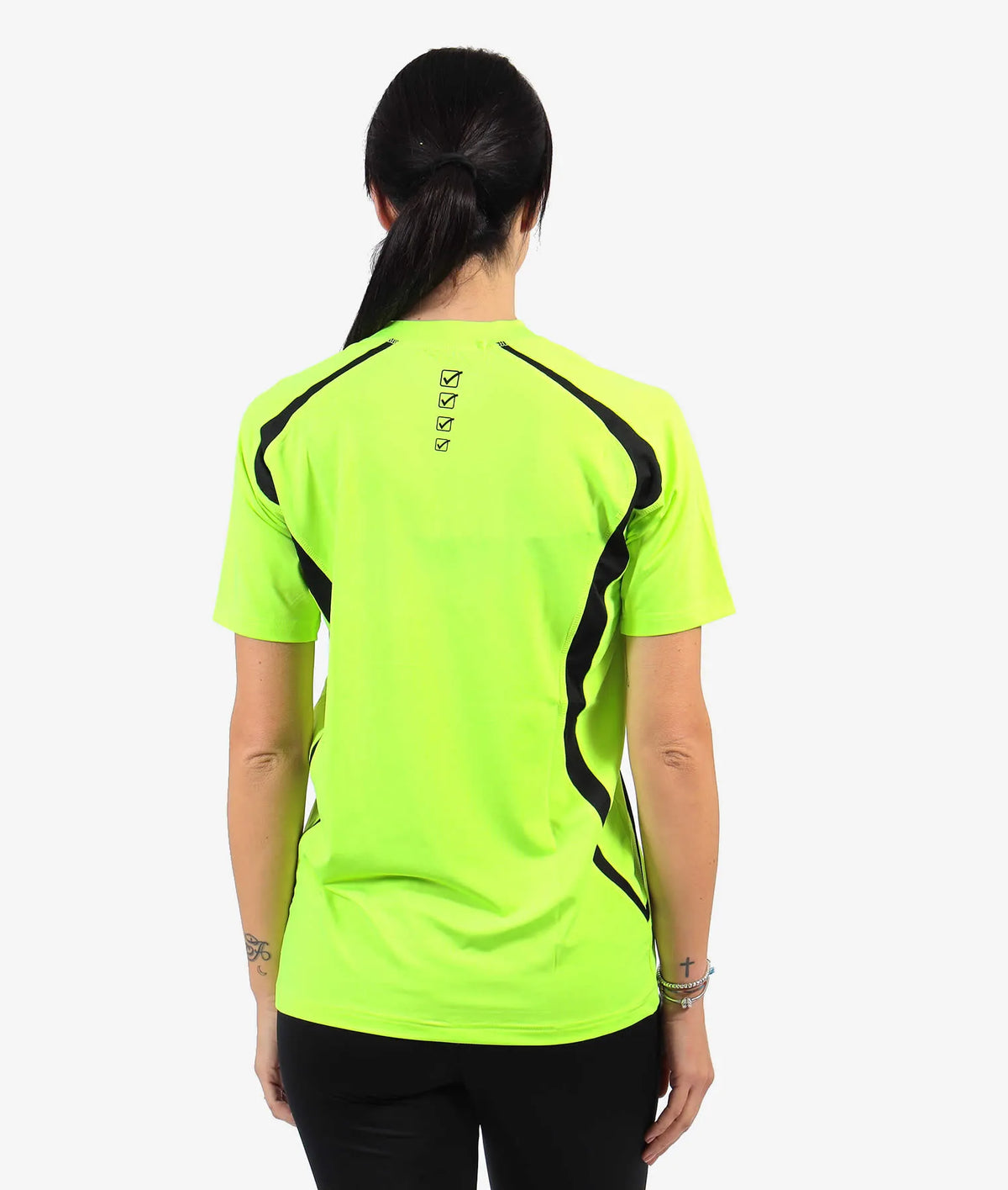 Bežecké tričko Unisex Givova Running Fluo Žlto-čierne Žlto/čierne