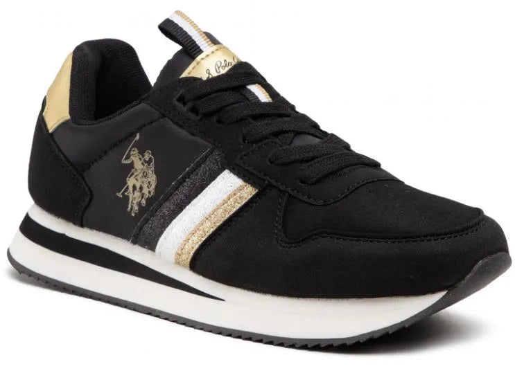 Obuwie damskie USA Polo Assn. Trampki Blk Czarne
