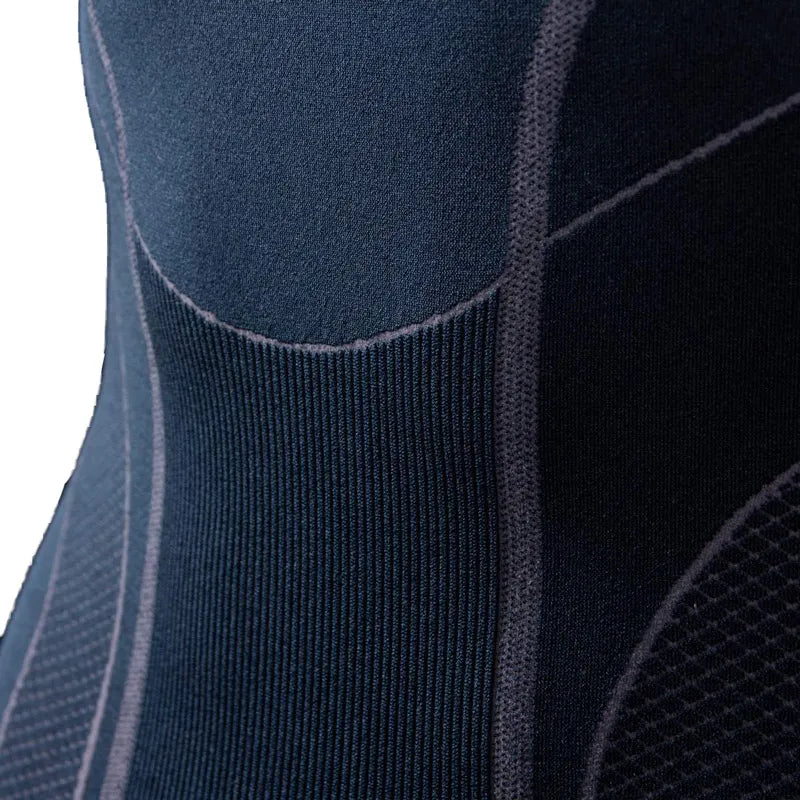 Tricou termic fără cusături pentru bărbați klimatex boreto albastru închis xl-2xl