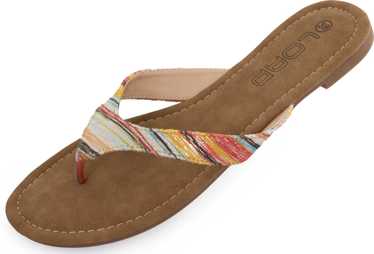 Women's Flip Flops Loap Herba Brown
