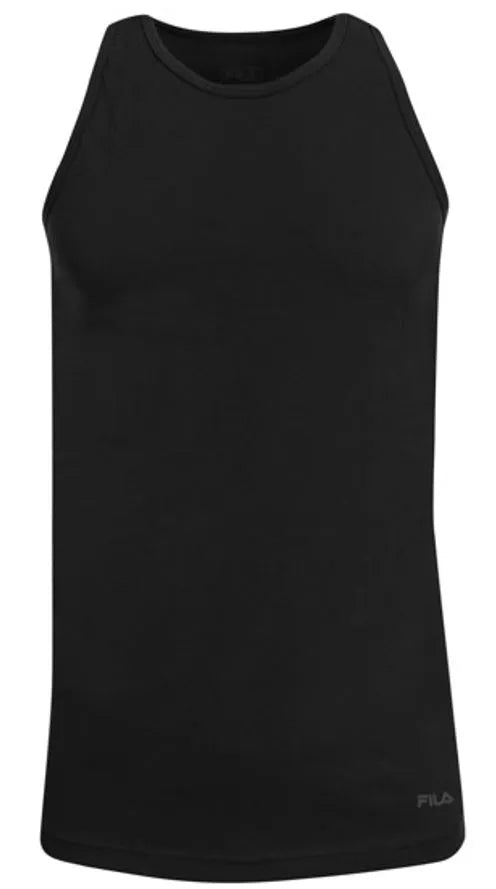 Herren Fila Tank Top Schwarz S