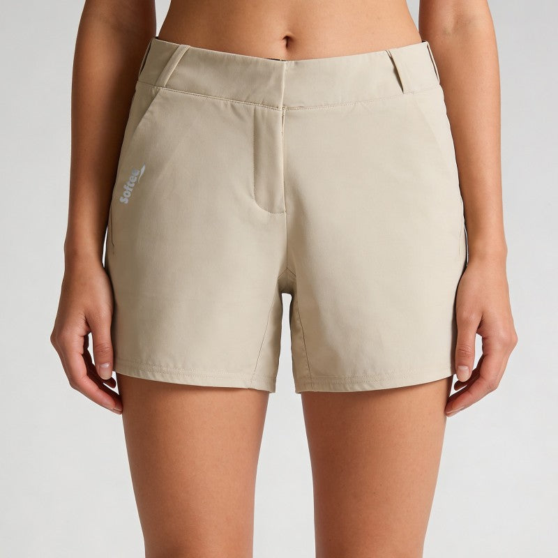 Pantalón corto trekking mujer Active Kaki