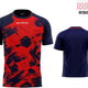Спортна тениска Givova Art Interlock Red-blue Червена