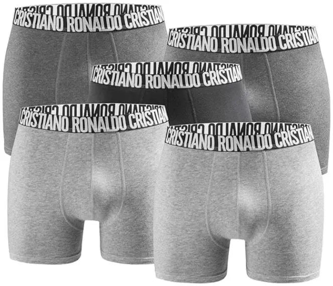 Boxers Cr7 Homme Cristiano Ronaldo Boxershort 5-pack Gris Anthracite