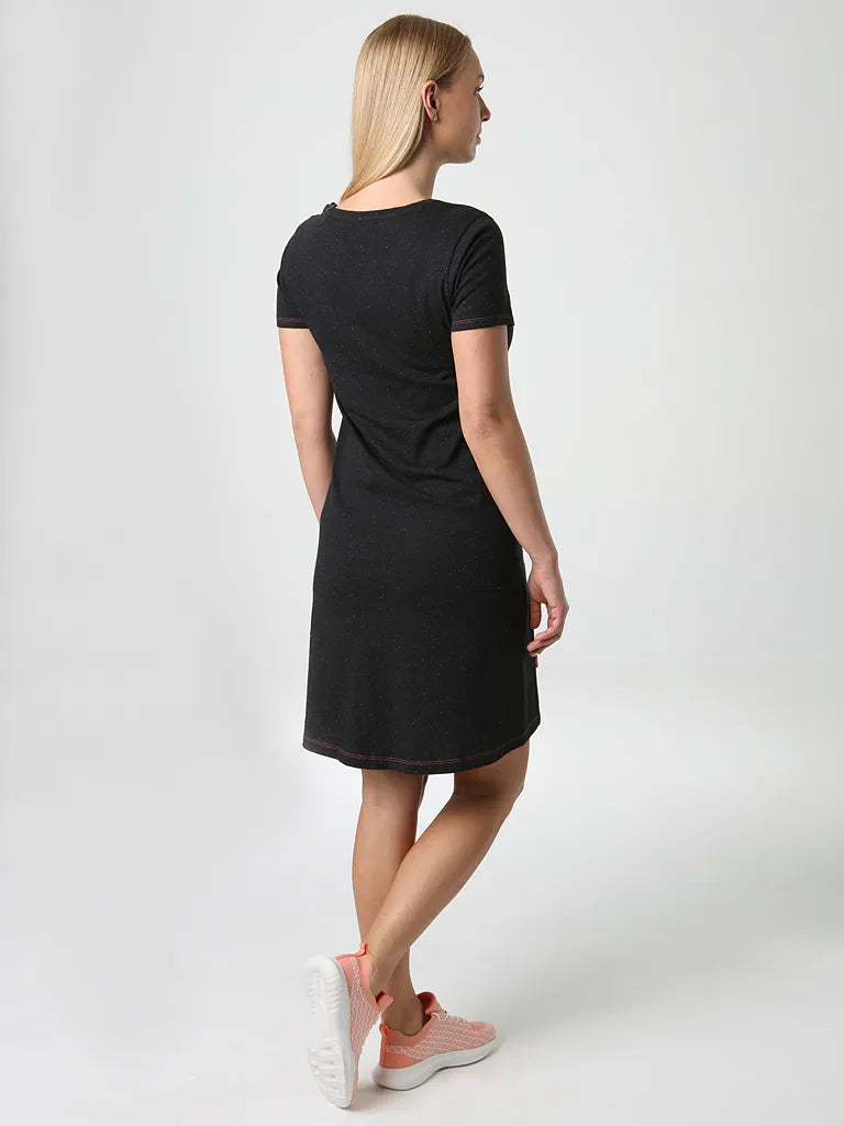 Lúb gúna spóirt na mban bulma dubh xs