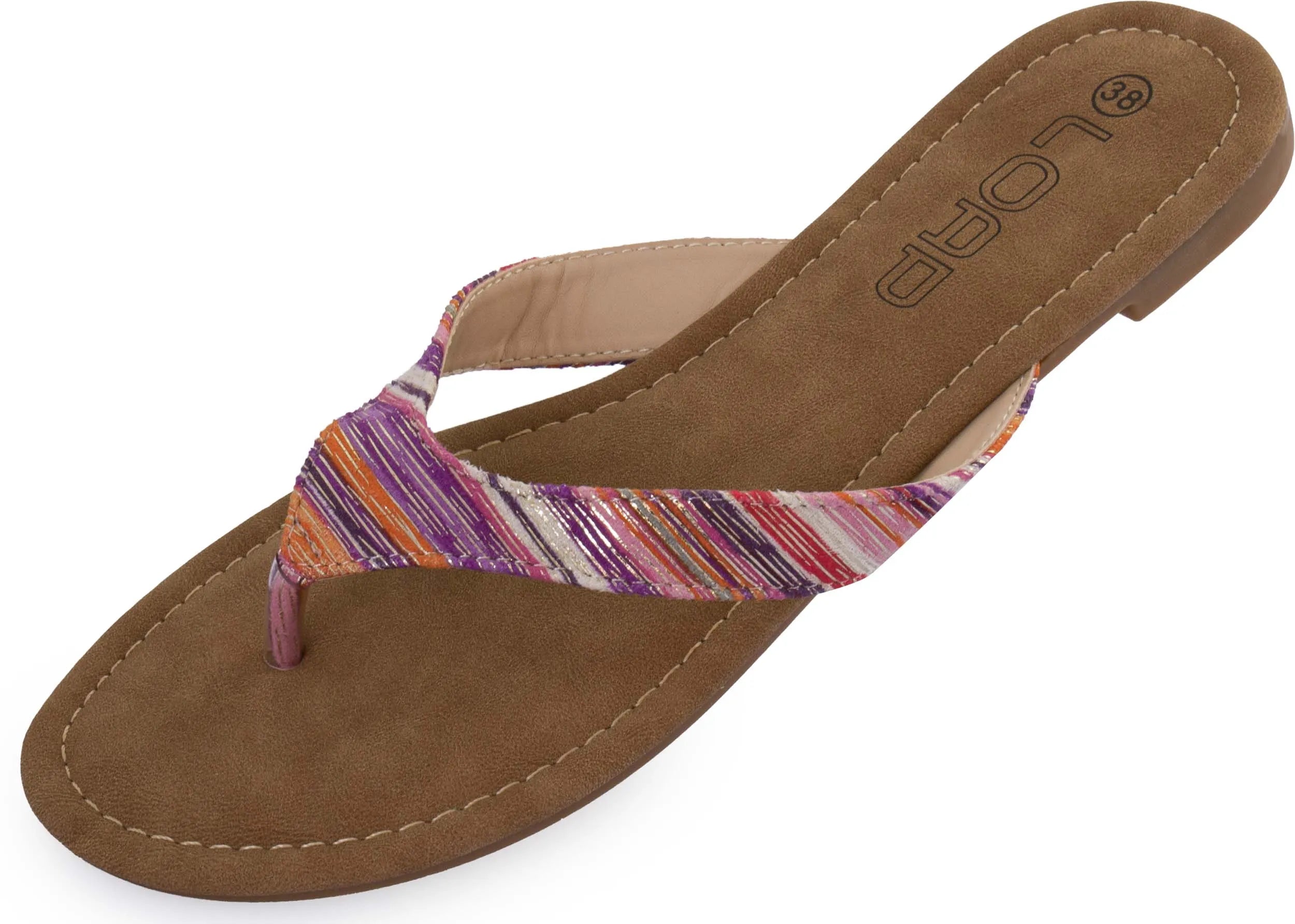 Women's Flip Flops Loap Herba Brown