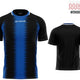 Спортна тениска Givova Stripe Black-royal Black