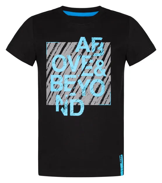 T-léine teanndáileog lúb do leanaí dubh 128