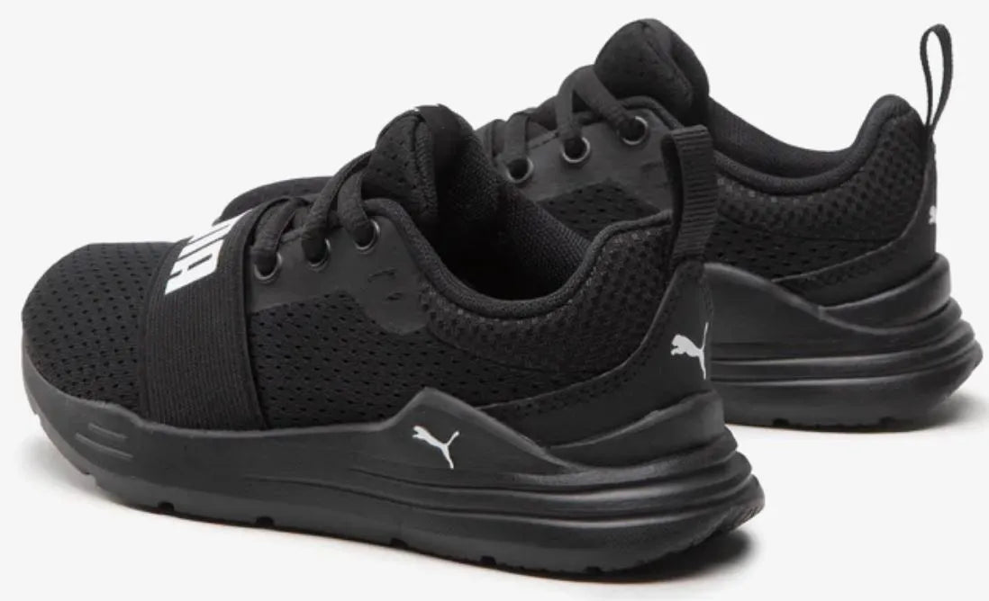 Scarpe da bambino Puma Wired Jr. Textile Running Nere