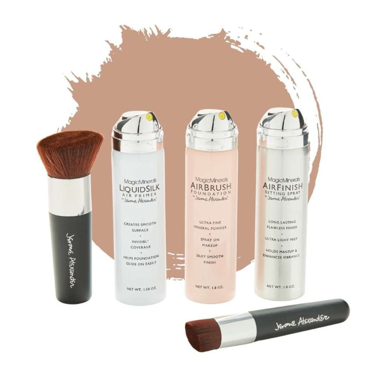 Airbrush Foundation 5pcs - Warm/medium
