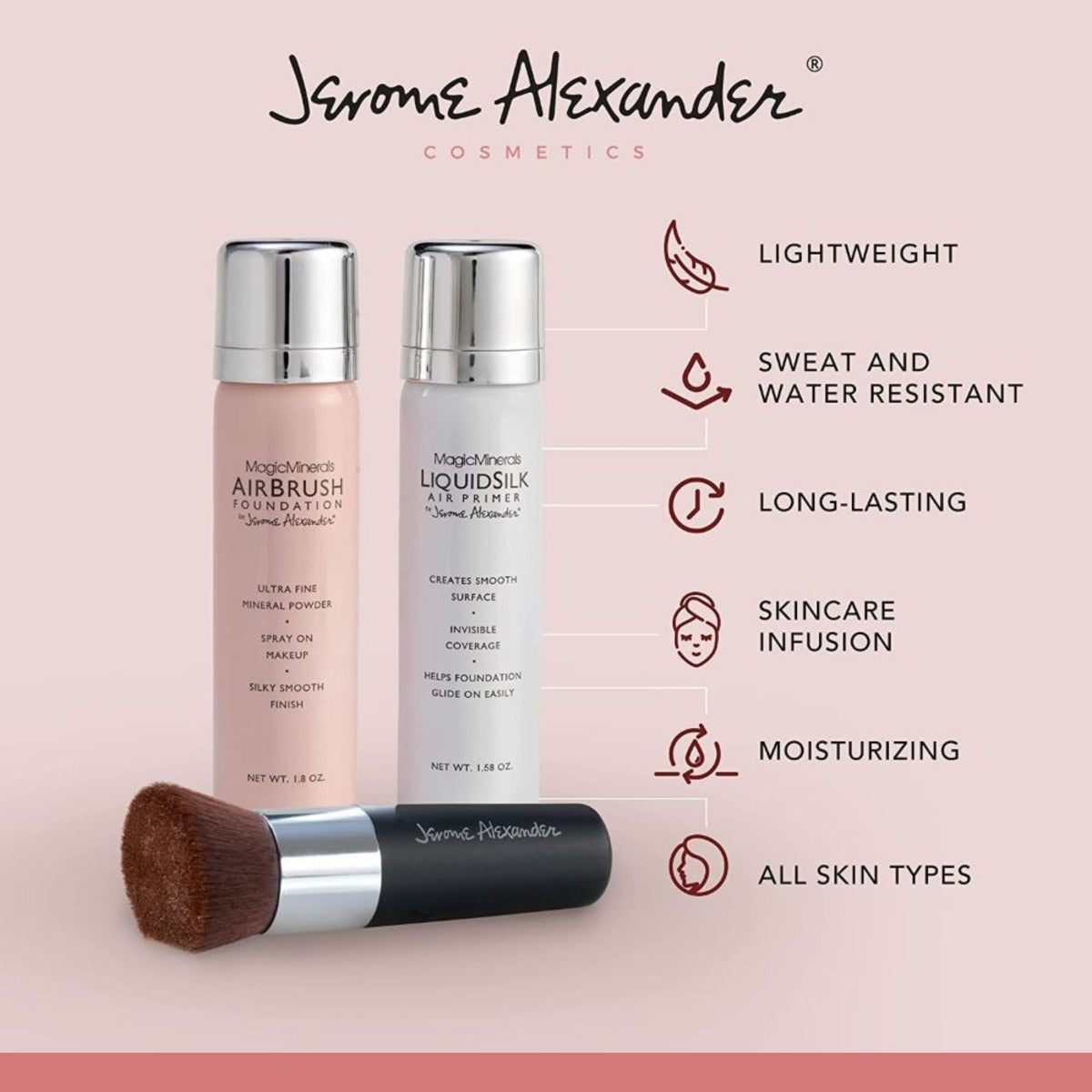 Airbrush Foundation 3pcs - Bright/light