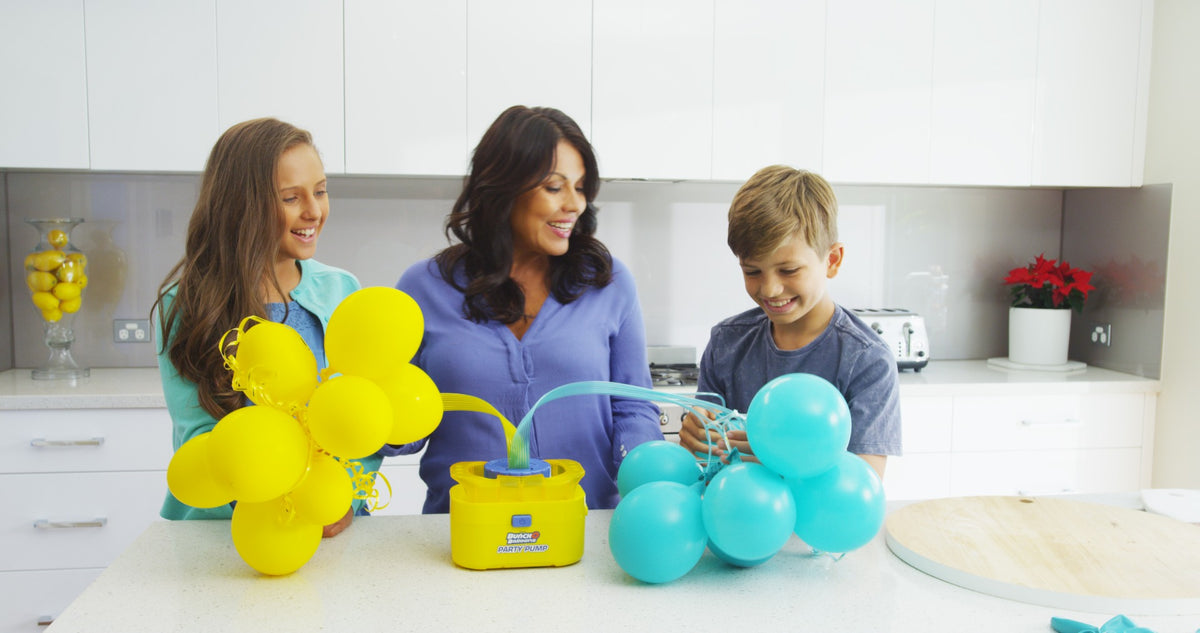 Bunch O Balloons Kit - 16 blaue Ballons mit Pomp