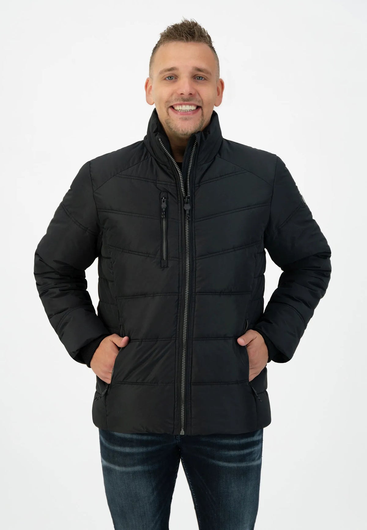 Men's Winter Jacket Kjelvik Men Igor 40 Black