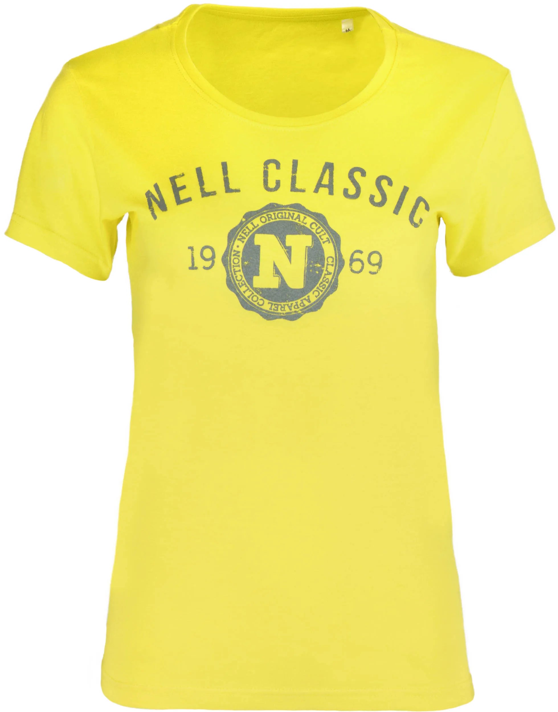 T-shirt damski Nell Classic Żółty