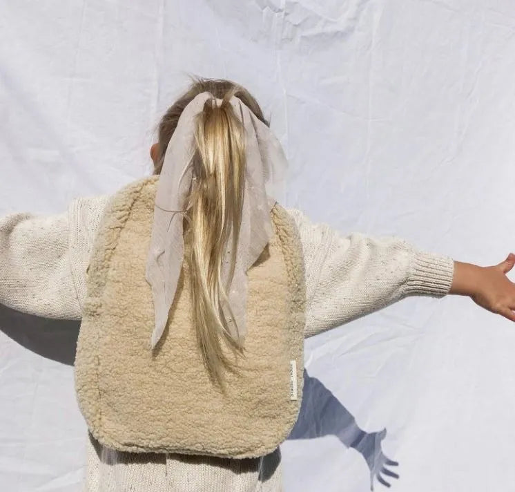 Mochila infantil crudo teddy mini studio noos beige