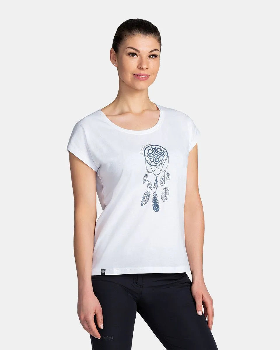 Camiseta feminina de algodão kilpi roane-w branco 40