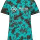 Women's T-shirt Mercedes Wmns Mapf1 Fw Tie Dye T-shirt Multicolor Green