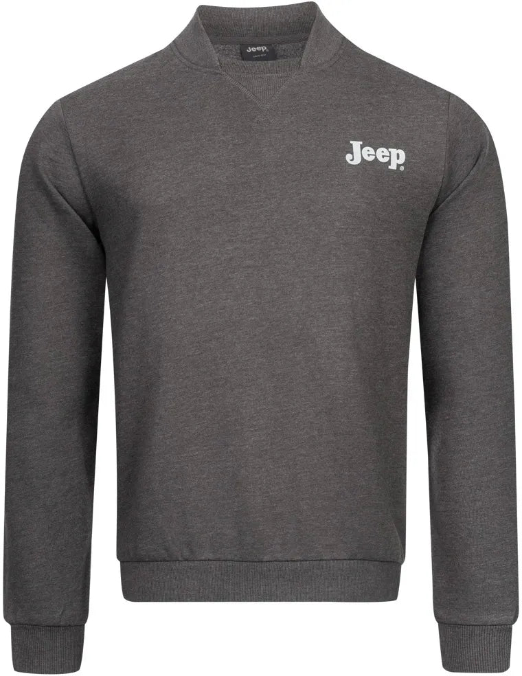 Pánská mikina Jeep Bomber Neck Šedá