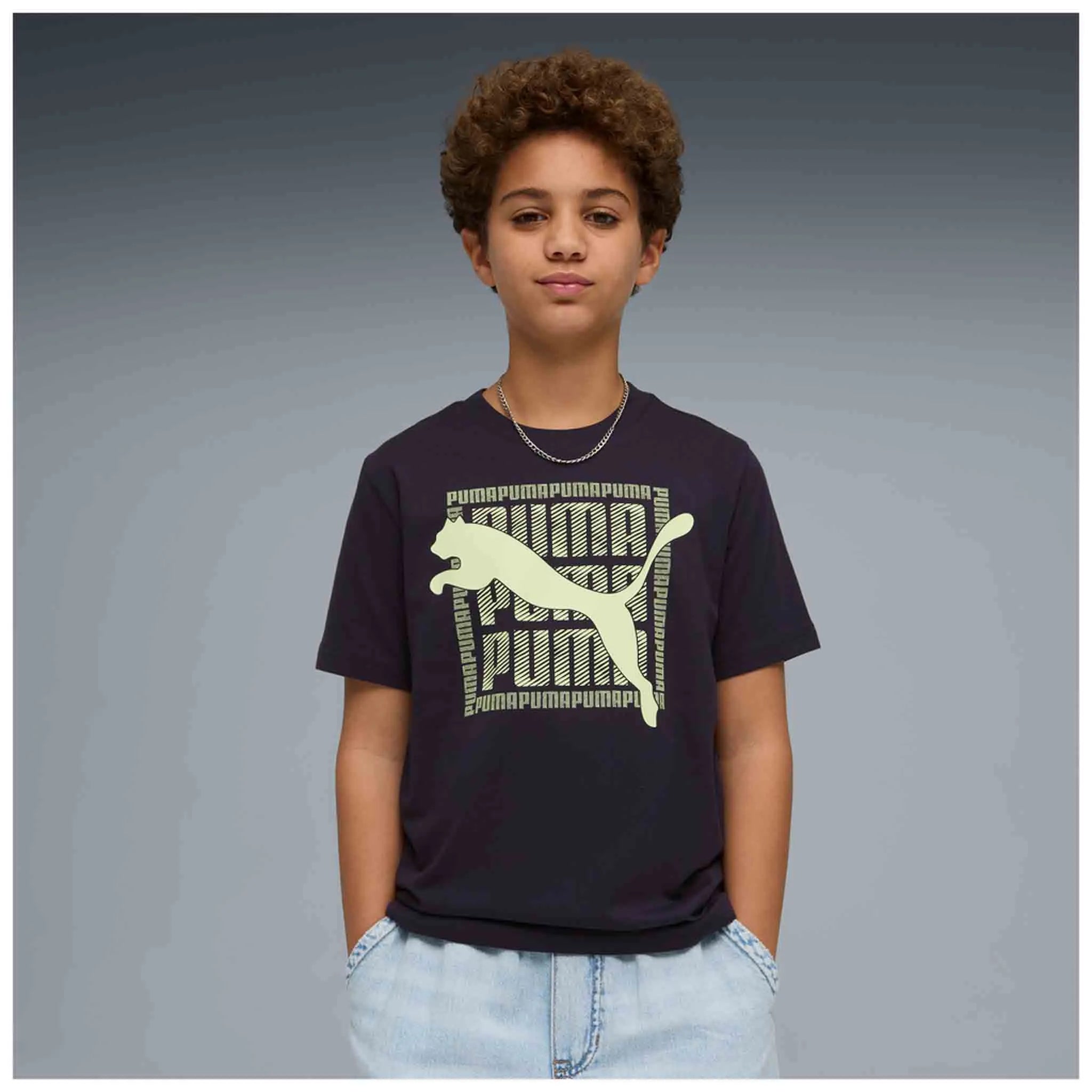 T-shirt Enfant Puma Graphic Tee Noir