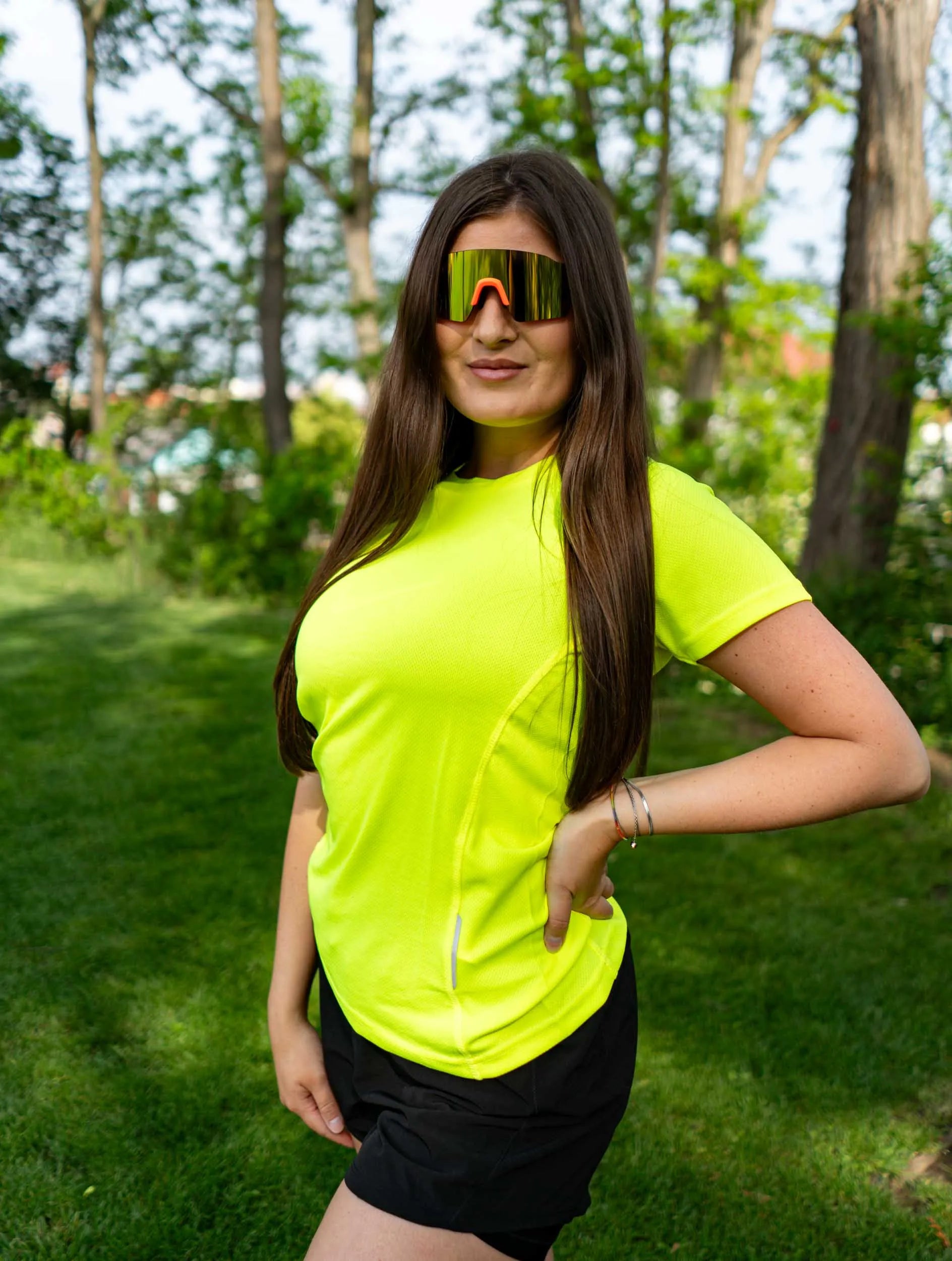 Sports T-shirt Jumper Ladies Yellow 2xl