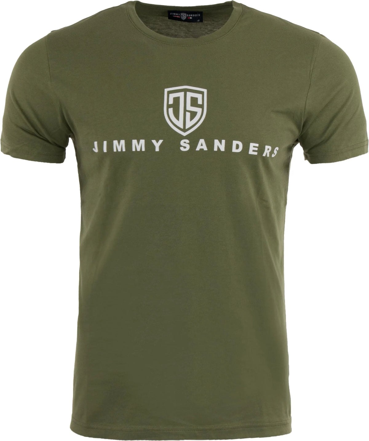 T-shirt męski Jimmy Sanders Vadingo Khaki w kolorze zielonym