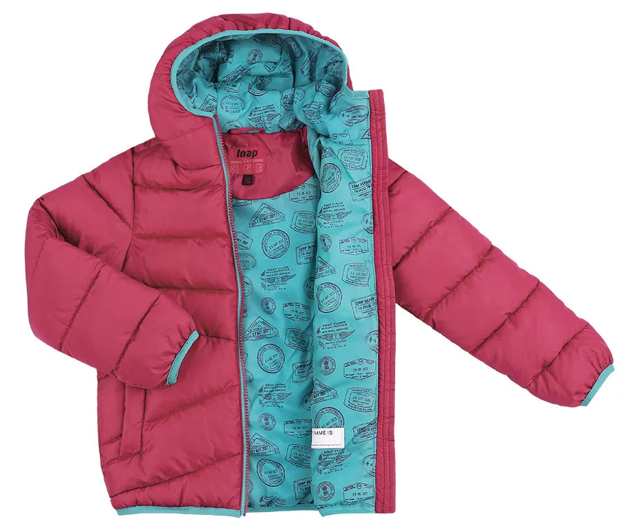 Яке за момиче Loop Inlas Pink