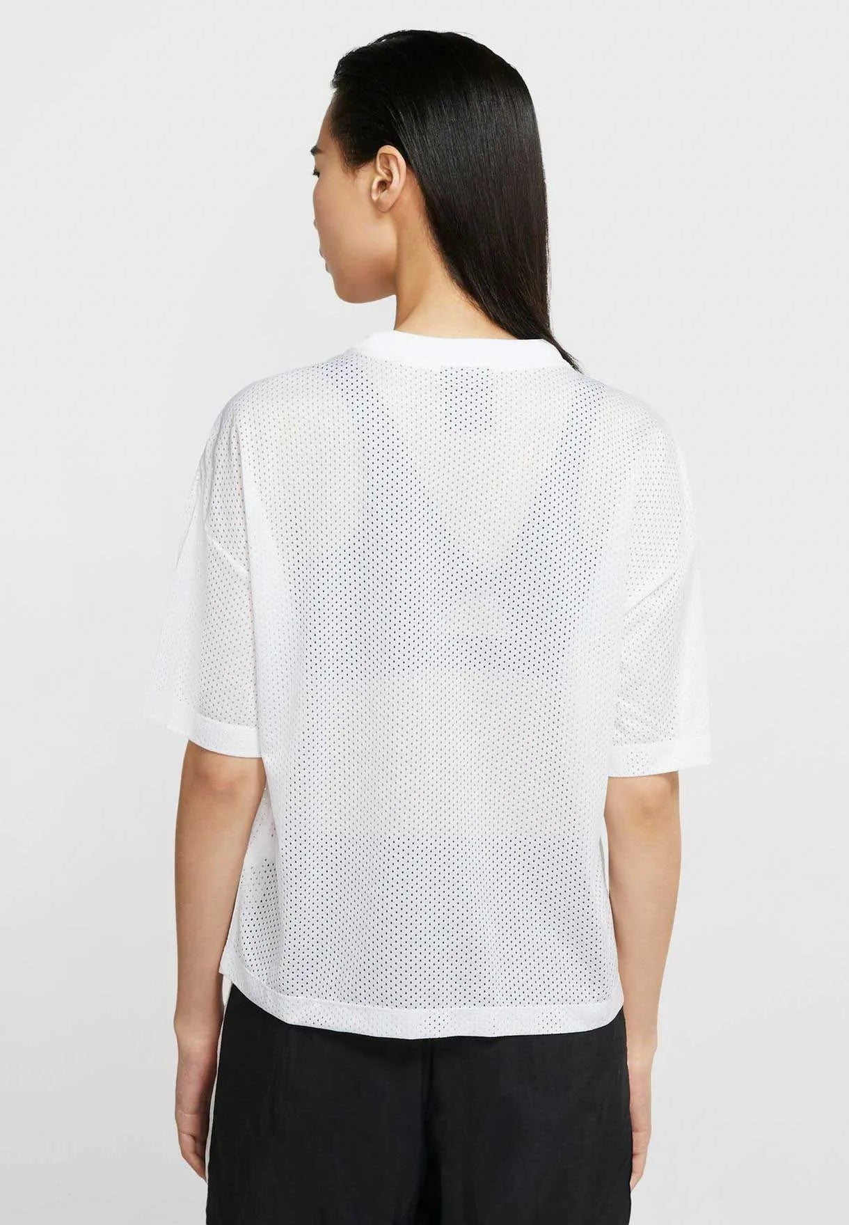 Dámsky sieťovaný top nike biely s