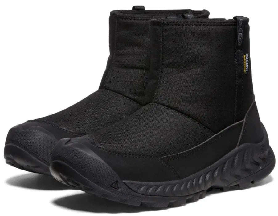 Dámske zimné topánky keen wmns hood nxis pull on wp black-black black 37