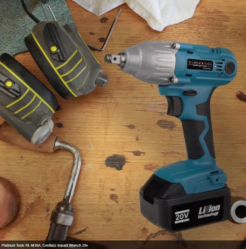 Cordless Impact Wrench Royalty Line Platinum Tools Green