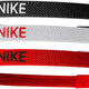 Nike ленти за глава 3 пакета черно-бяло-червено черно/бяло/червено