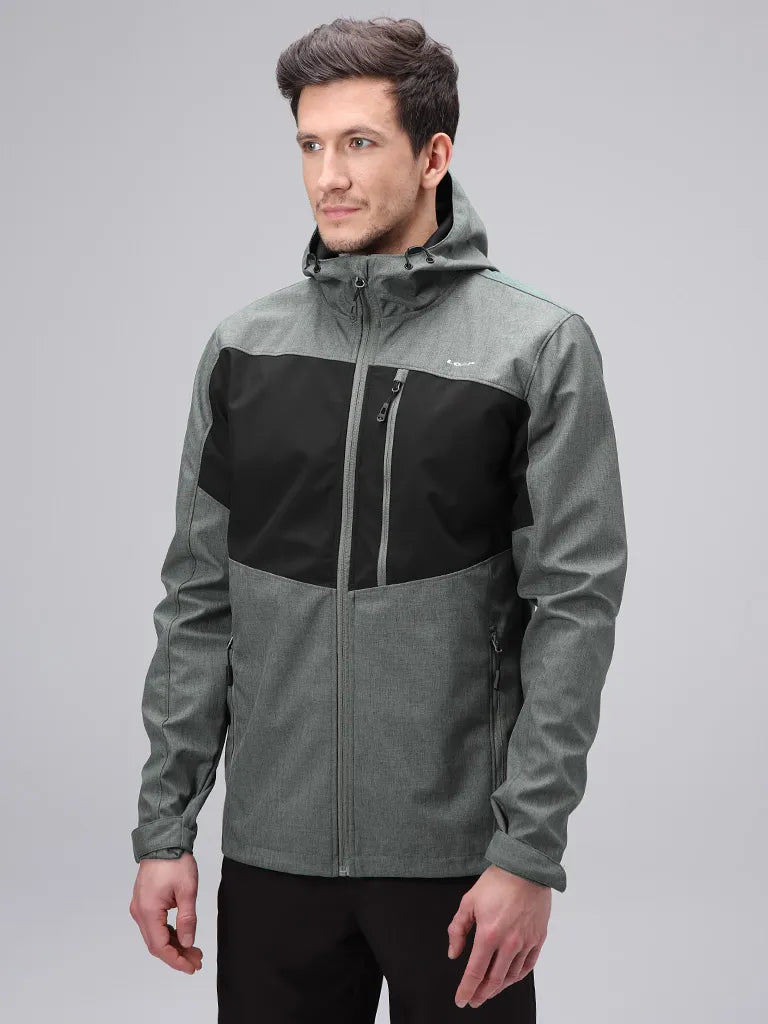 Herre Softshell Jakke Loap Ladan Gry-blk Grå