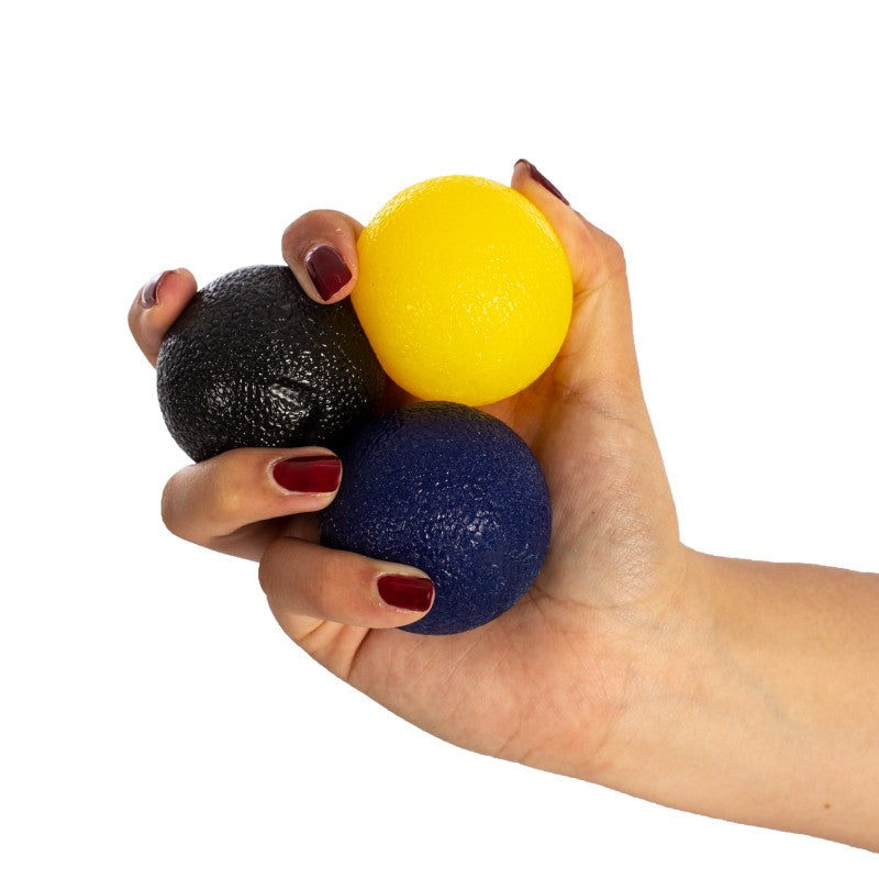 Balles pour exercices de main, ensemble de 3 pièces multicolores