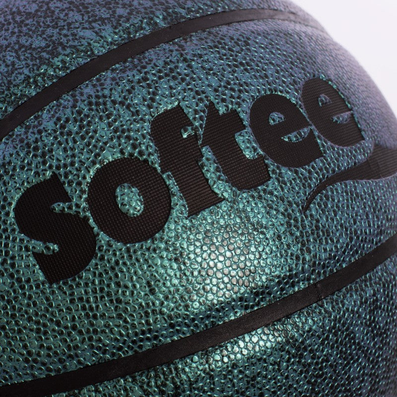 Ballon de Basket Cuir Softee Park Vert