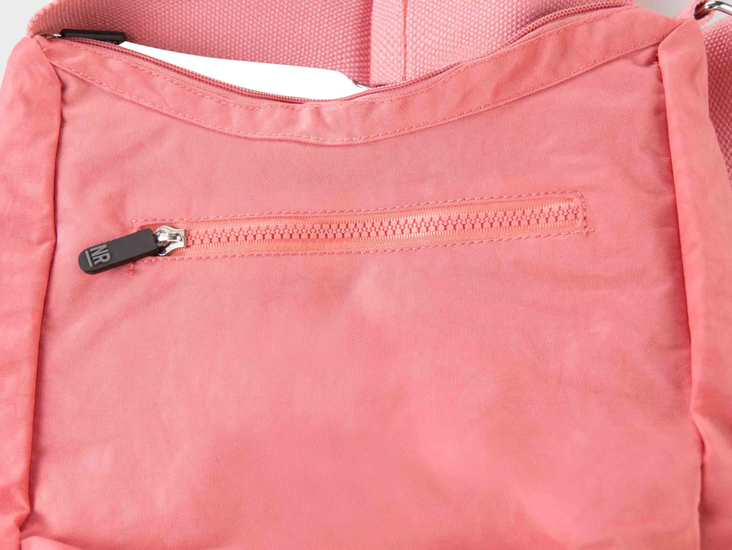 Dametaske New Rebels Crincle Banana Top Lynlås Blød Pink